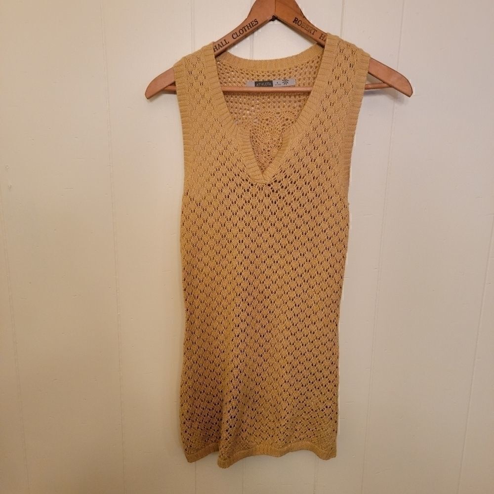 ATHLETA Seashore Open Knit Tunic Medium